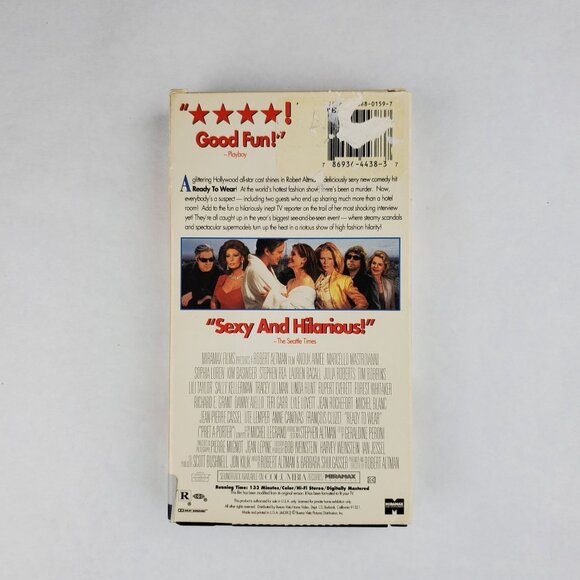 Ready To Wear VHS Tape 1995 - Julia Roberts Tim Robbins - Picture 4 of 5